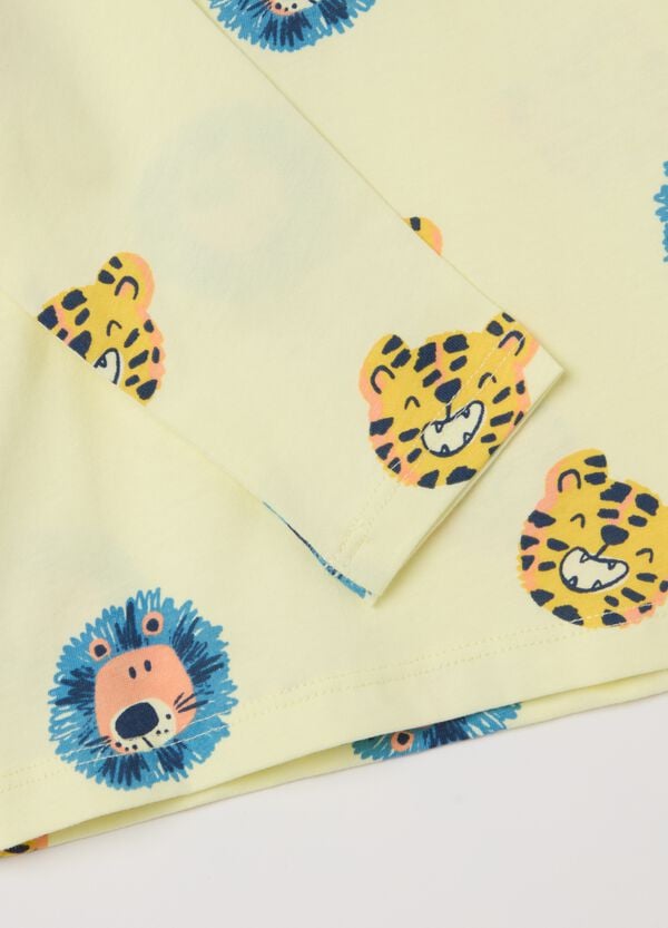 Ovs T-shirt Maniche Lunghe Con Stampa Animali Della Savana