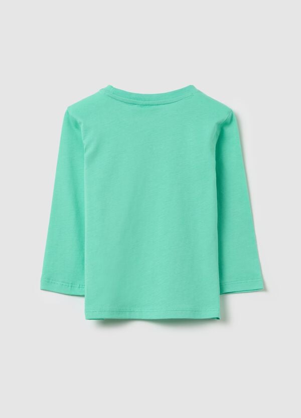 Ovs T-shirt Maniche Lunghe In Cotone Stampa Coccodrillo