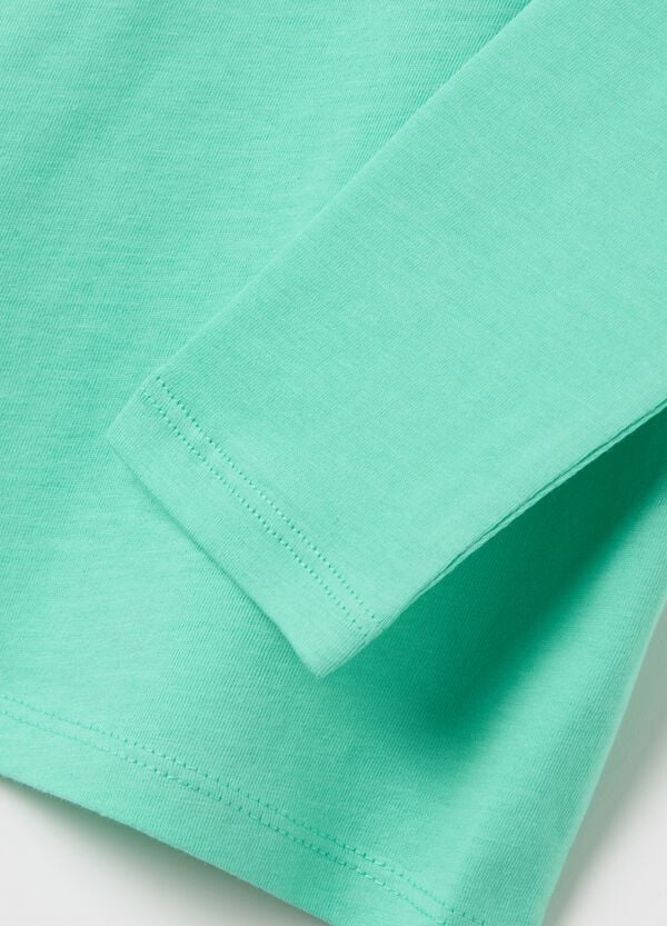 Ovs T-shirt Maniche Lunghe In Cotone Stampa Coccodrillo