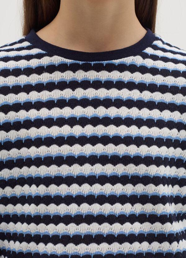 Ovs T-shirt Maniche Lunghe In Maglia Motivo A Righe