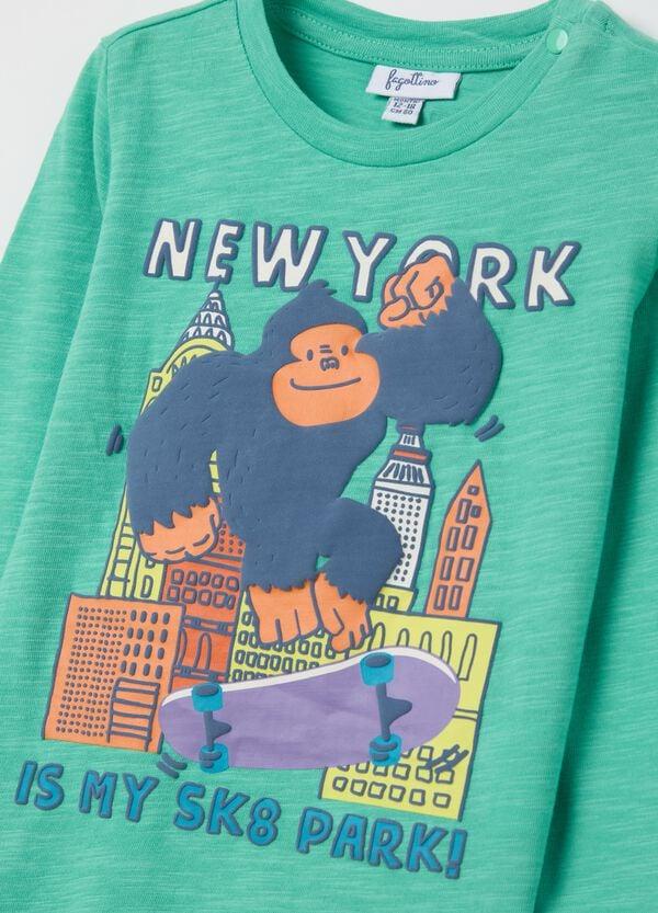 Ovs T-shirt Maniche Lunghe Stampa "New York Is My Sk8 Park"