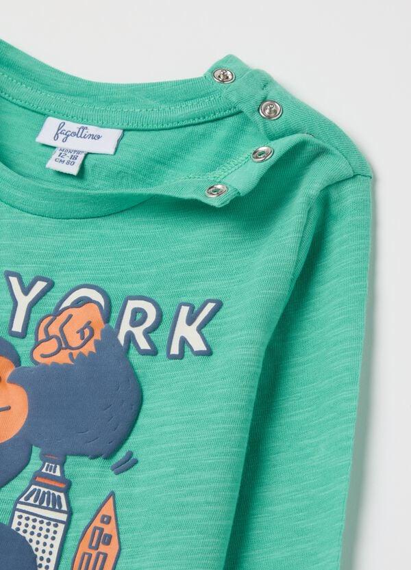 Ovs T-shirt Maniche Lunghe Stampa "New York Is My Sk8 Park"