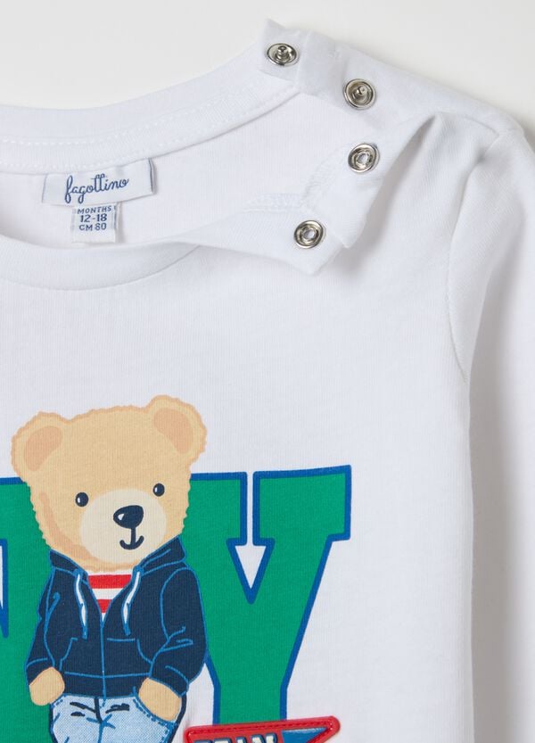 Ovs T-shirt Maniche Lunghe Stampa "Part Of A Great Team"