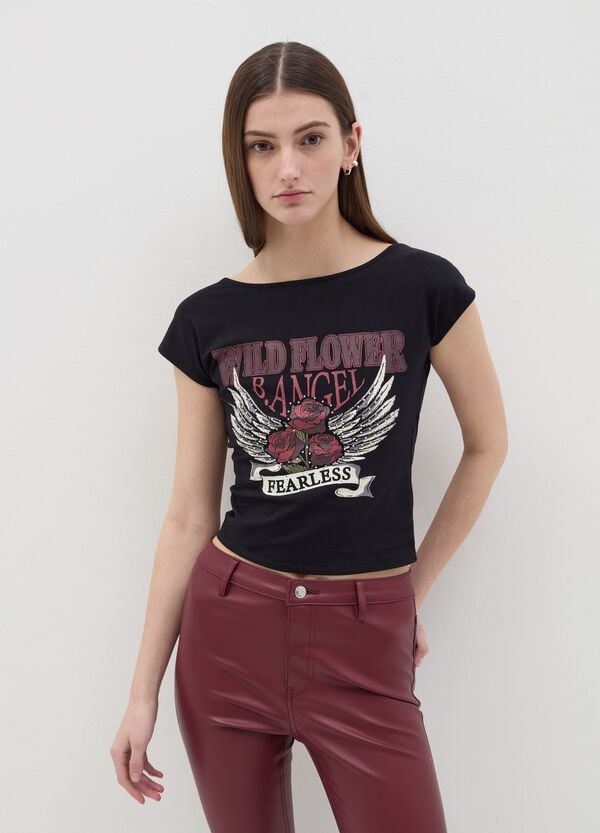 Ovs T-shirt stampata con schiena scoperta B.ANGEL X MARE FUORI