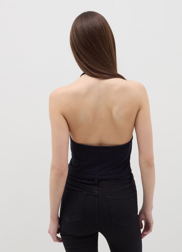 Ovs Tank Top Cropped Con Strass B.ANGEL X MARE FUORI