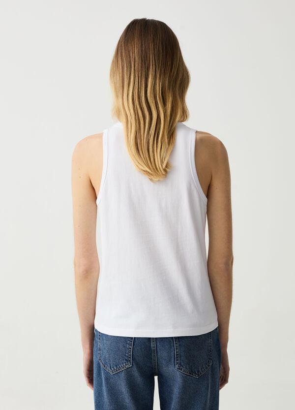Ovs Tank Top Essential In Cotone Con Scollo Rotondo