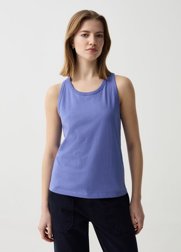 Ovs Tank Top Essential In Cotone Con Scollo Rotondo