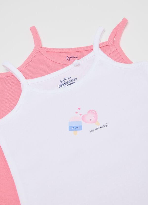 Ovs Tripack Body Smanicati In Cotone Bio Con Stampa Rosa Bianco