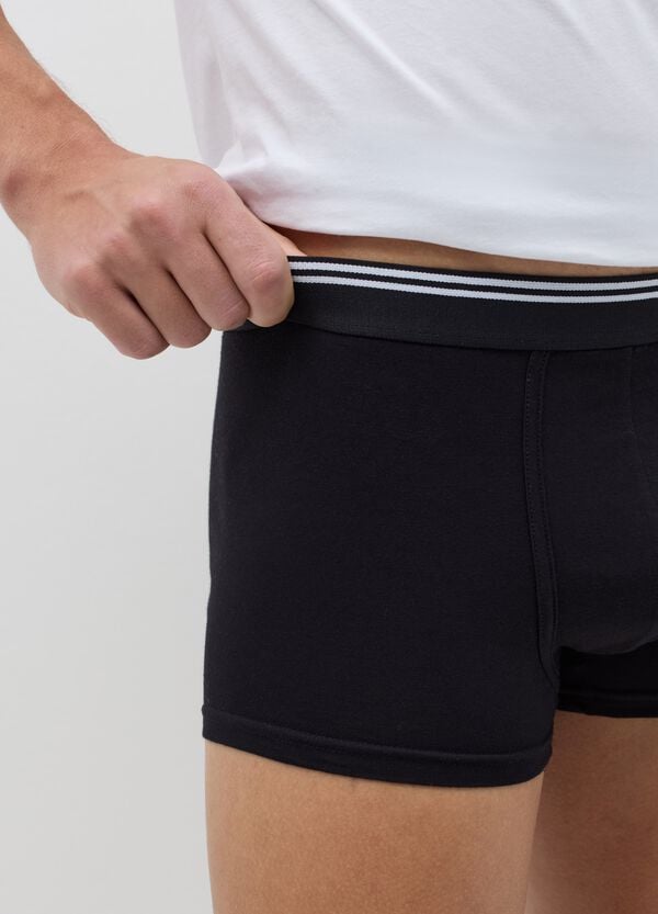 Ovs Tripack Boxer In Cotone Stretch Dettaglio A Righe