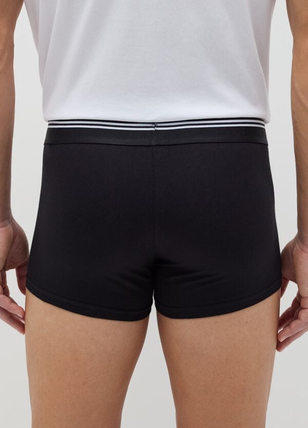Ovs Tripack Boxer In Cotone Stretch Dettaglio A Righe