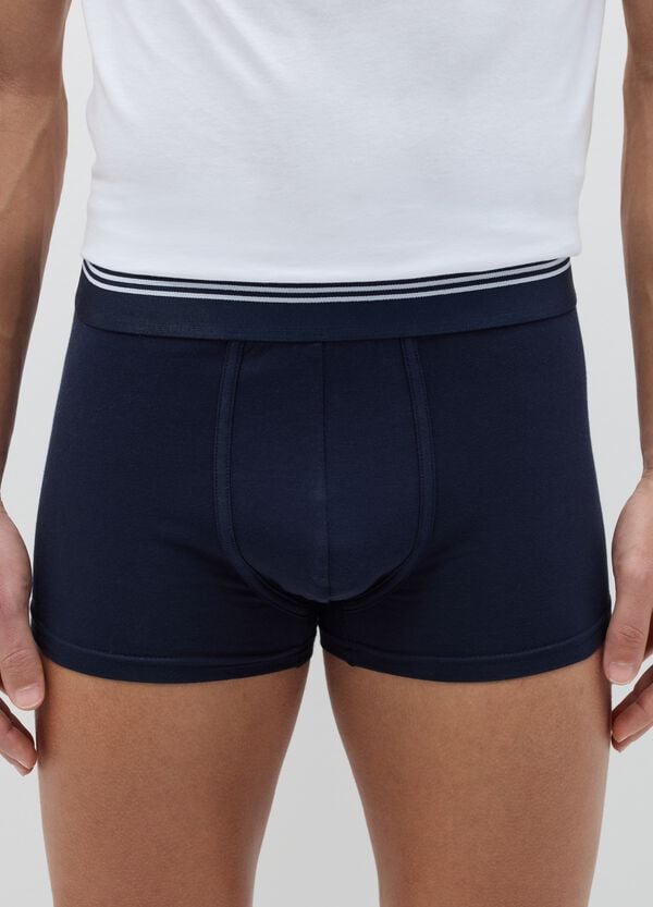 Ovs Tripack Boxer In Cotone Stretch Dettaglio A Righe