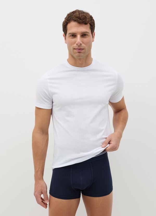 Ovs Tripack boxer in cotone stretch dettaglio a righe