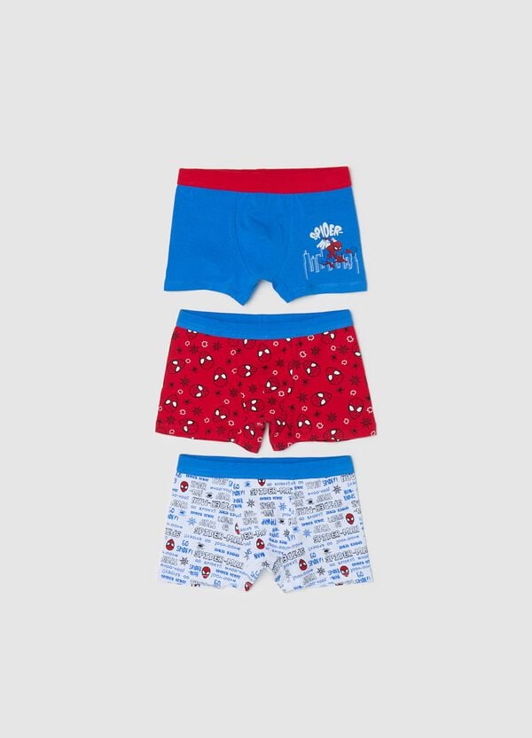 Ovs Tripack boxer in cotone stretch stampa Spider-Man