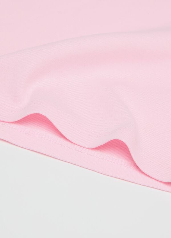 Ovs Tripack Canotte In Cotone Bio Con Fiocchetto Bianco Rosa