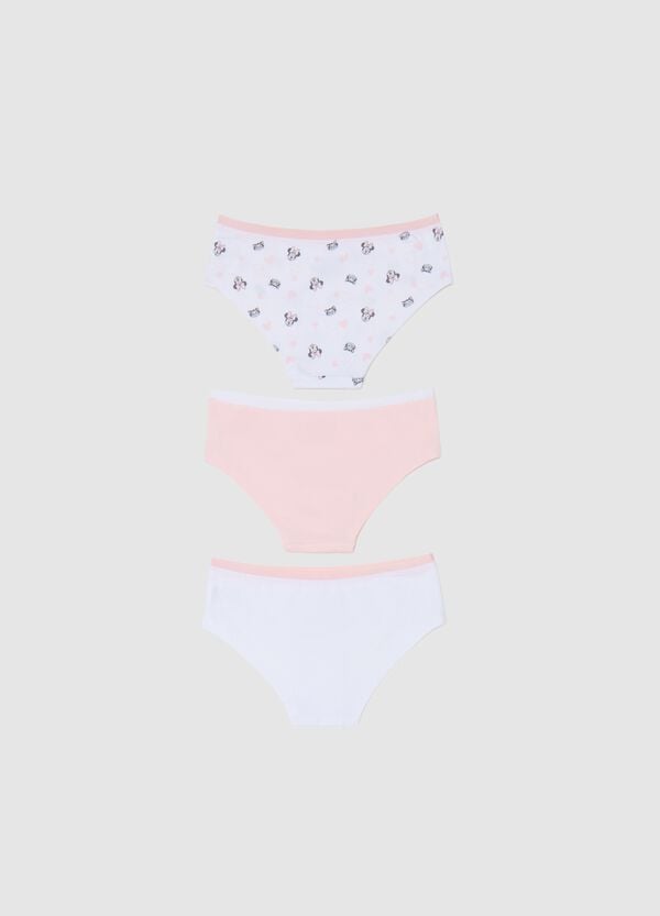 Ovs Tripack Culotte In Cotone Stretch Stampa Minnie