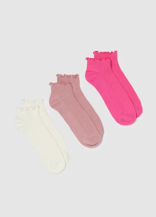 Ovs Tripack pariscarpa sneakers con profilo ondulato