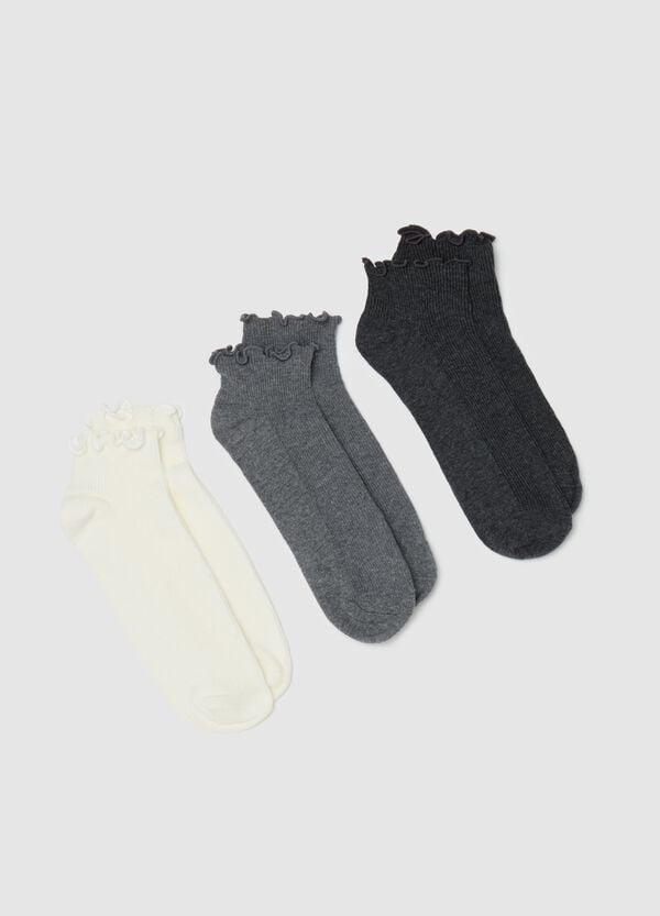 Ovs Tripack pariscarpa sneakers con profilo ondulato