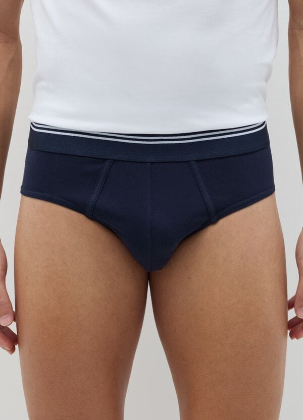 Ovs Tripack Slip In Cotone Stretch Dettaglio A Righe