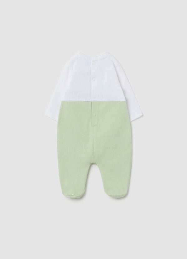 Ovs Tutina In Cotone Con Piedini E Ricamo Ranocchio