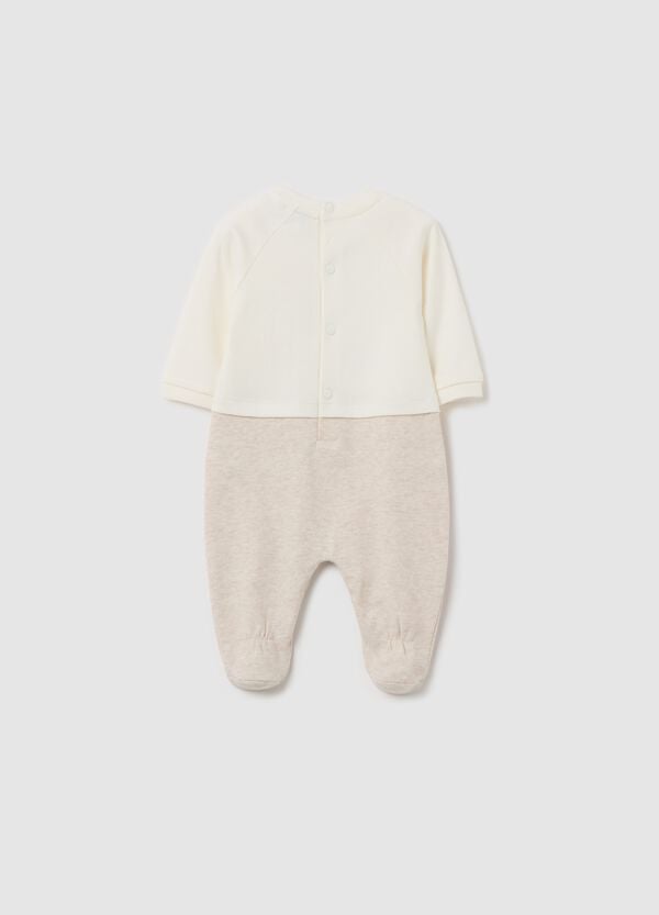Ovs Tutina In Cotone Con Piedini Stampa Animali Fattoria