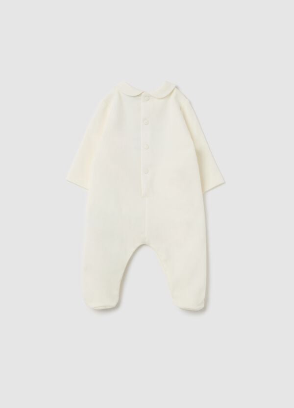 Ovs Tutina In Cotone Con Ricamo "Welcome To The World"