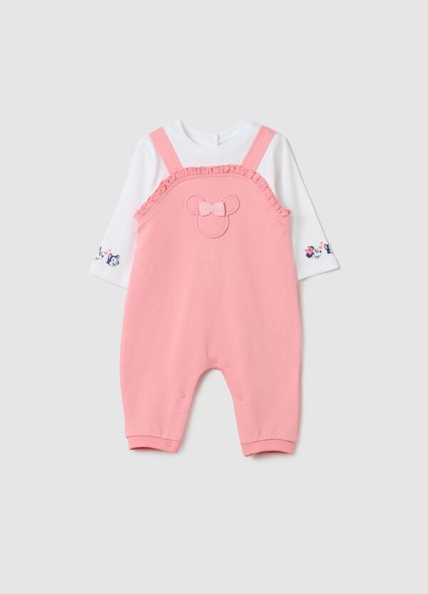 Ovs Tutina stile salopette con stampa Minnie e Figaro