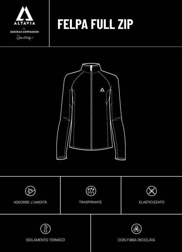 Ovs Waffle Pile Full-zip ALTAVIA WITH DEBORAH COMPAGNONI