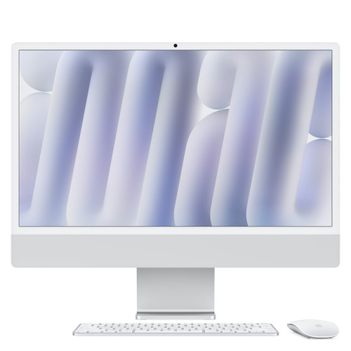Trony APPLE - iMac 24"Retina Display 4 5K Vetro Nano Texture Chip Apple M4 con CPU 10-core GPU 10-core 16GB 256GB SSD Argento