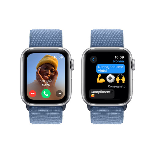 Trony APPLE - Watch SE GPS Cassa 40mm In Alluminio Con Cinturino Sport Loop Blu Inverno