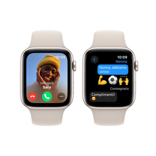 Trony APPLE - Watch SE GPS Cassa 44mm In Alluminio Galassia Con Cinturino Sport Galassia - M/L