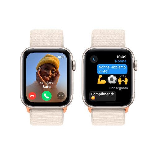 Trony APPLE - Watch SE GPS Cassa 44mm In Alluminio Galassia Con Cinturino Sport Loop Galassia