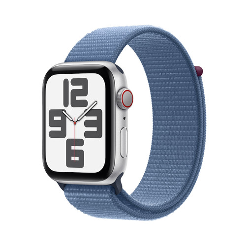 Trony APPLE - Watch SE GPS + Cellular Cassa 44mm in Alluminio con Cinturino Sport Loop Blu Inverno