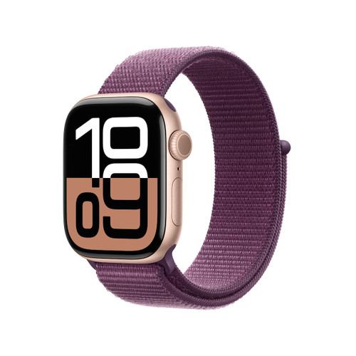 Trony APPLE - Watch Serie 10 GPS 42mm Cassa in Alluminio color Oro Rosa con Oro rosa Sport Loop