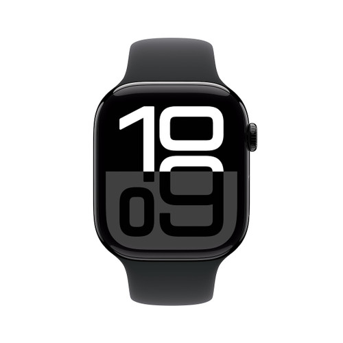 Trony APPLE - Watch Serie 10 GPS 46mm Cassa In Alluminio Color Jet Black Con Nero Sport Band S/M