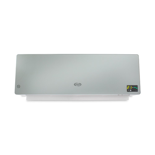 Trony ARGO - Argo Chic Silver termoventilatore ceramico a parete con display a LED telecomando ad infrarossi e timer settimanale