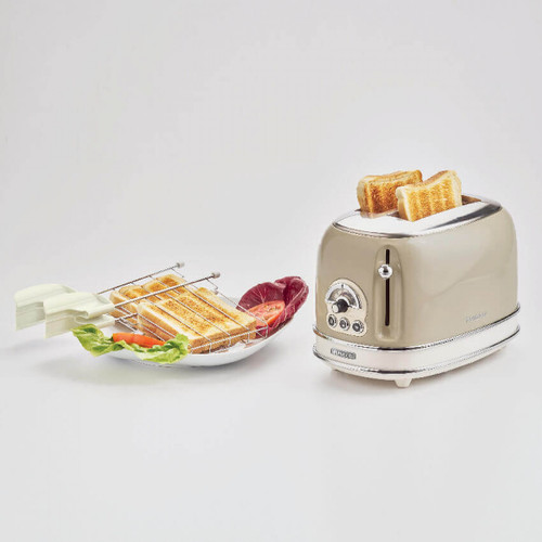 Trony ARIETE - 0155/03 VINTAGE TOSTAPANE 2 FETTE CON PINZE
