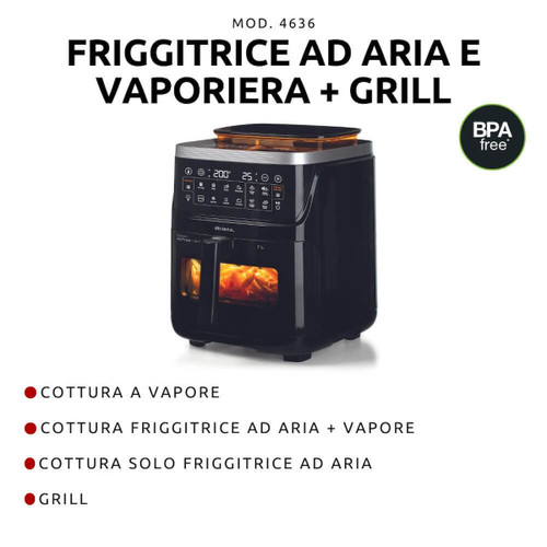 Trony ARIETE - 4636/00 FRIGGITRICE AD ARIA VAPORE E GRILL