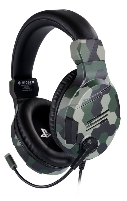 Trony BIG BEN - CUFFIE GAMING STEREO V3 CAMO GREEN PS5