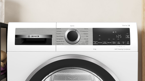 Trony BOSCH - WQG245D0IT SERIE 6 ASCIUGATRICE 9 KG CLASSE A+++