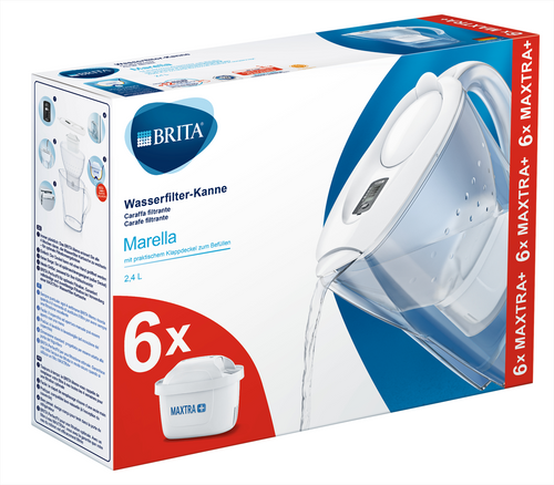 Trony BRITA - CARAFFA FILTRANTE MARELLA INCL. 6 FILTRI MAXTRA+
