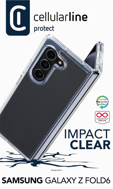 Trony CELLULARLINE - IMPACT CLEAR CASE - GALAXY Z FOLD6