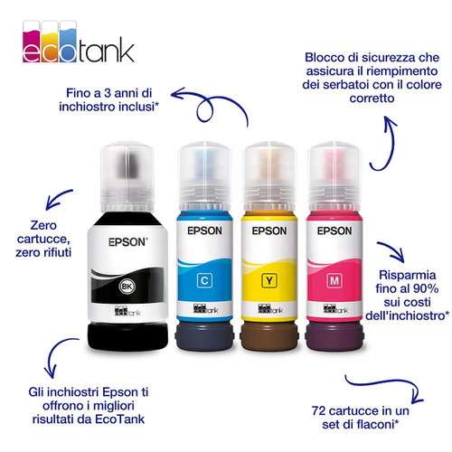 Trony EPSON - 102 FLACONE DI INCHIOSTRO ECOTANK T03R1 NERO