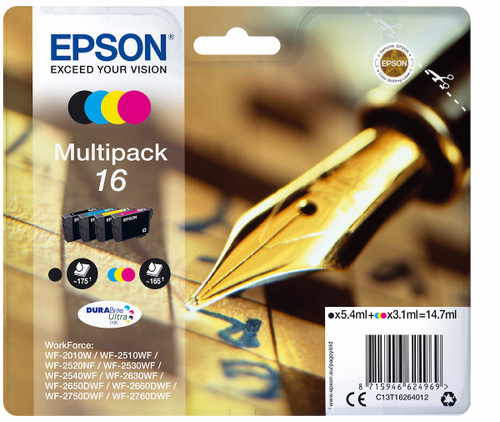 Trony EPSON - 16 PENNA E CRUCIVERBA MULTIPACK 4COLORI T1626