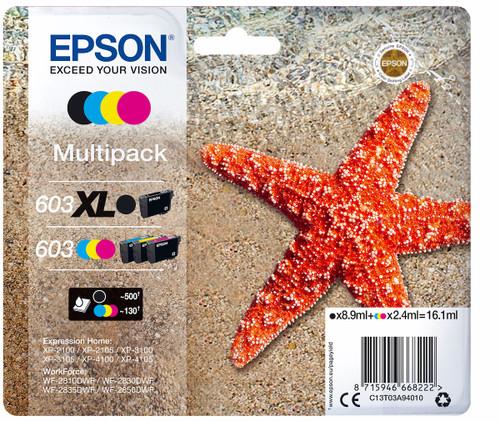 Trony EPSON - 603 STELLA MARINA T03A XL MULTIPACK MIXED 4 COLORI