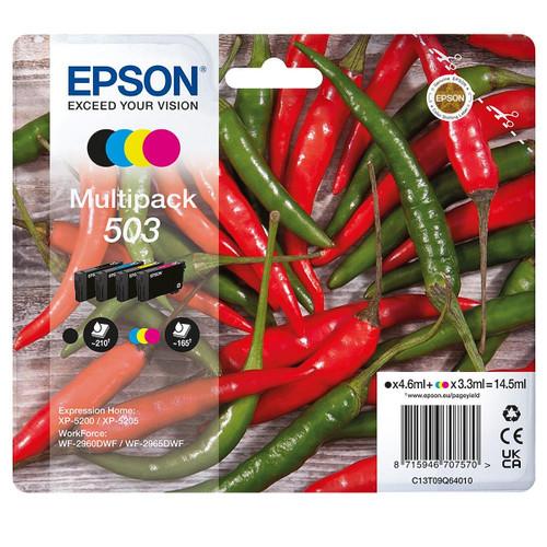 Trony EPSON - EPSON SERIE 503XL PEPERONCINI MULTIPACK 4 COLORI STD T09Q CARTUCCIA DI INCHIOSTRO ORIGINALE