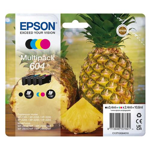 Trony EPSON - EPSON SERIE 604 ANANAS MULTIPACK NERO STD CIANO STD MAGENTA STD GIALLO STD T10G CARTUCCIA DI INCHIOSTRO ORIGINALE