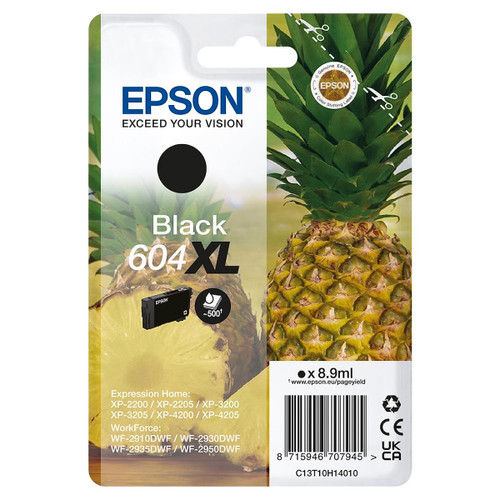 Trony EPSON - EPSON SERIE 604XL ANANAS NERO XL T10H CARTUCCIA DI INCHIOSTRO ORIGINALE