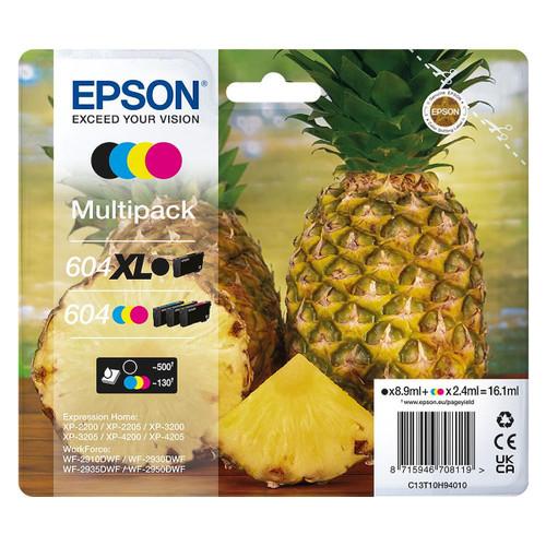 Trony EPSON - EPSON SERIE 604XLBK/604CMY ANANAS MULTIPACK 4 COLORI STD/XL T10H CARTUCCIA DI INCHIOSTRO ORIGINALE