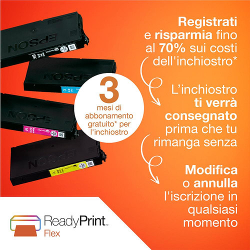 Trony EPSON - Epson WorkForce WF-2910DWF - Stampante Multifunzione Inkjet - Wireless Display LCD USB Stampa Da Mobile
