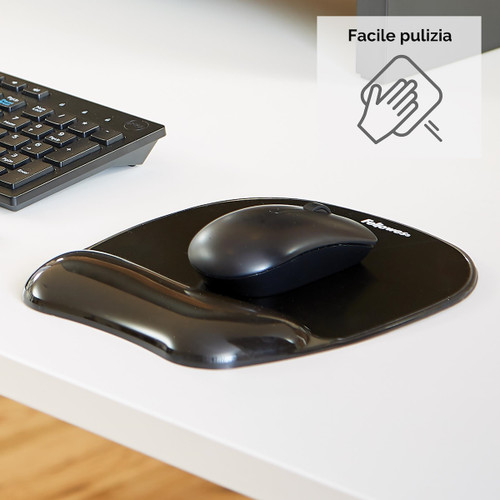 Trony FELLOWES - MOUSE PAD CON POGGIAPOLSI IN GEL CRYSTA